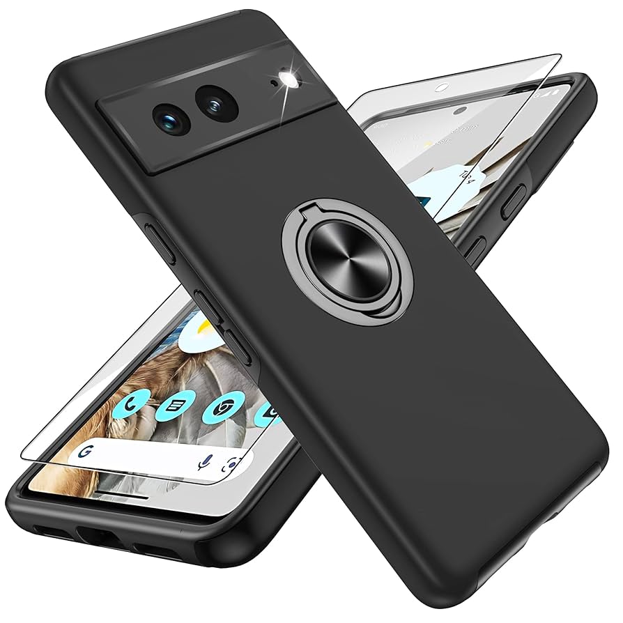 Google Pixel 3XL本体 + ケース + スクリーンプロテクター Pixel Fold ケース 全面保護 耐衝撃 スクリーンプロテクター内蔵
